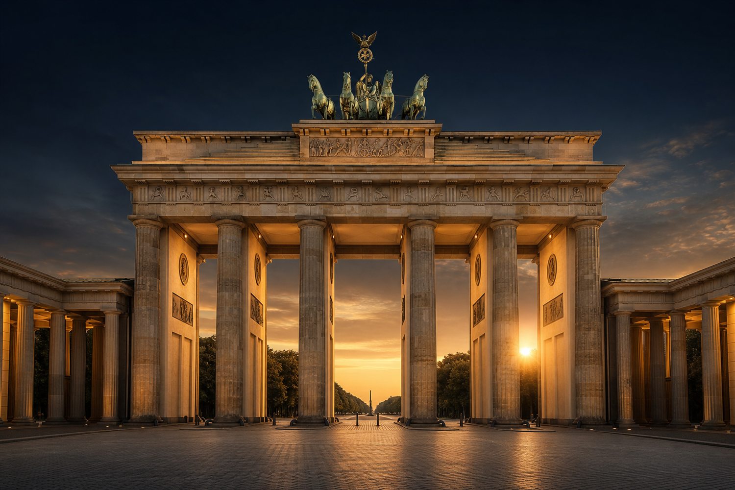B&uuml;rgerliche Altbauten mit Stuckfassaden in Berlin-Charlottenburg bei Morgenlicht &ndash; Silberankauf Region Berlin